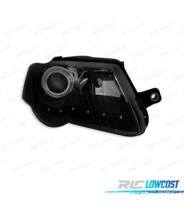 FARI PER VOLKSWAGEN VW PASSAT 3C 05-10 LUCE DIURNA SFONDO NERO