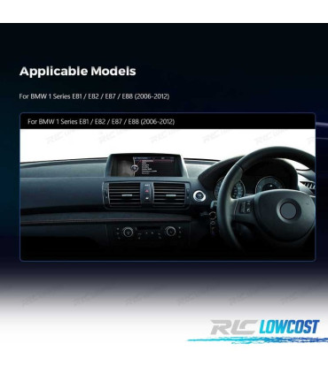 RADIO GPS ANDROID 11 PER BMW E81 E82 E87 E88 06-12 CIC