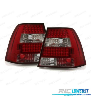 FANALI PER VOLKSWAGEN VW BORA 1J 98-05 LED ROSSO CROMATO