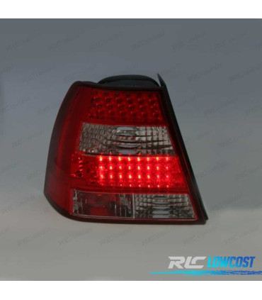 FANALI PER VOLKSWAGEN VW BORA 1J 98-05 LED ROSSO CROMATO