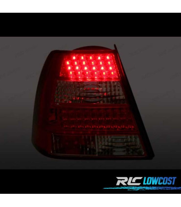 FANALI PER VOLKSWAGEN VW BORA 1J 98-05 LED ROSSO CROMATO