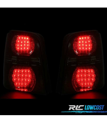 FANALI PER VOLKSWAGEN VW TOURAN 03-10 LED ROSSO AFFUMICATO