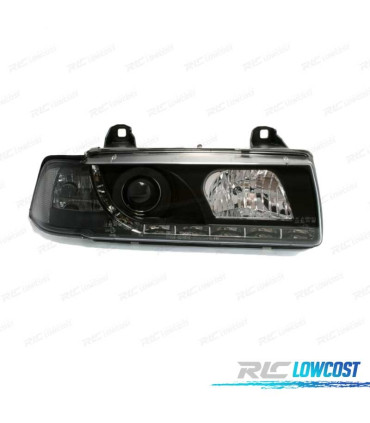 FARI PER BMW SERIE 3 E36 92-98 COUPE CABRIO LUCE DIURNA FONDO NERO