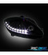 FARI SEAT LEON ALTEA TOLEDO 04-09 LUCE DIURNA A LED FONDO NERO