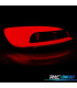 FANALI PER VOLKSWAGEN VW SCIROCCO LED BAR CARBONIO ROSSO FUMÉ 08-14
