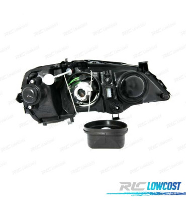 FARI XENON PER OPEL ASTRA G 97-04 FONDO CROMATO
