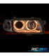 FARI PER OPEL ASTRA F 94-98 ANGEL EYES FONDO CROMATO H1-H7