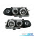 FARI PER OPEL ASTRA F 94-98 ANGEL EYES FONDO NERO H1-H1