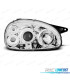 FARI PER OPEL CORSA B 93-00 ANGEL EYES FONDO CROMATO ELETTRICI.