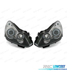 FARI PER OPEL CORSA D 06-10 ANGEL EYES FONDO NERO
