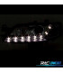 FARI PER OPEL VECTRA B 96-98 ANGEL EYES LED FONDO CROMATO