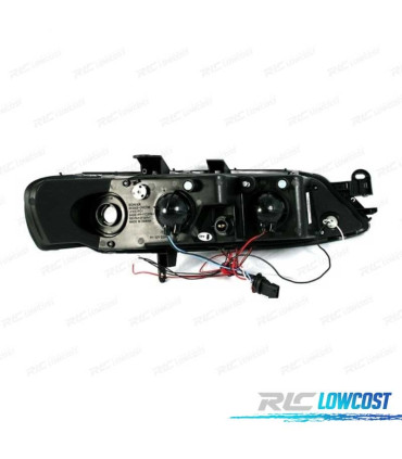 FARI PER OPEL VECTRA B 96-98 ANGEL EYES FONDO CROMATO