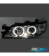 FARI PER OPEL VECTRA B 96-98 ANGEL EYES FONDO CROMATO