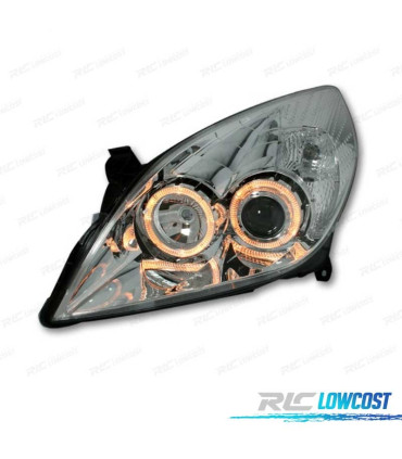 FARI PER OPEL VECTRA C 05-08, SIGNUM 05-08 OCCHI ANGELICI FONDO CROMATO
