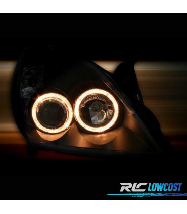 FARI PER OPEL VECTRA C 05-08, SIGNUM 05-08 ANGEL EYES SFONDO NERO