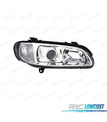 FARI PER OPEL OMEGA 94-99 LENTE CROMATA CON FONDO CROMATO