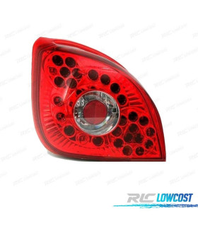 FANALI PER FORD FIESTA MK4 96-02 LED ROSSO CROMATO