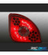FANALI PER FORD FIESTA MK4 96-02 LED ROSSO CROMATO