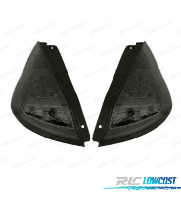 FANALI PER FORD FIESTA MK7 08-12 LED CRISTALLO AFFUMICATO