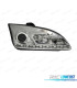 FARI FORD FOCUS 04-08 LUCE DIURNA REALE FONDO CROMATO