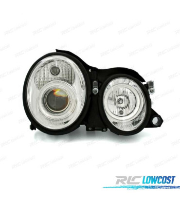 FARI PER MERCEDES CLASSE CLK W208 98-02 ANGEL EYES FONDO CROMATO