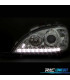 FARI PER MERCEDES CLASSE ML W163 98-01 LUCE DIURNA FONDO CROMATO