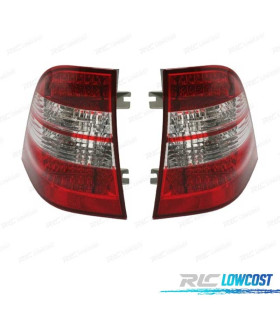 FANALI MERCEDES ML W163 98-05 LED ROSSO CROMATO