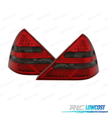 FANALI PER MERCEDES SLK R170 96-04 LED ROSSO AFFUMICATO