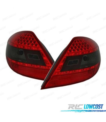 FANALI PER MERCEDES SLK R171 LED ROSSO AFFUMICATO