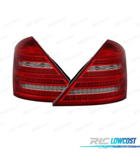 FANALI PER MERCEDES CLASSE S W221 05-11 LED ROSSO CROMATO