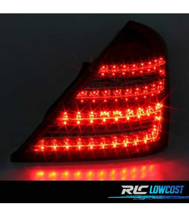 FANALI PER MERCEDES CLASSE S W221 05-11 LED ROSSO CROMATO