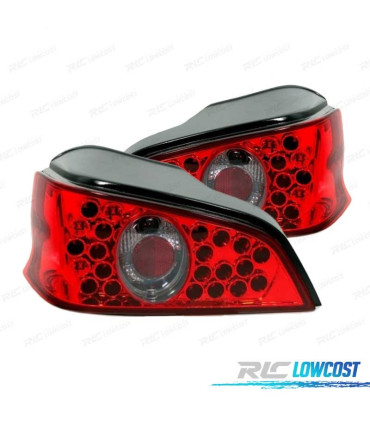 FANALI PER PEUGEOT 106 96-04 LED SFONDO ROSSO