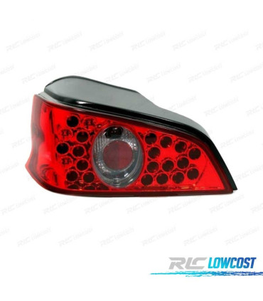 FANALI PER PEUGEOT 106 96-04 LED SFONDO ROSSO