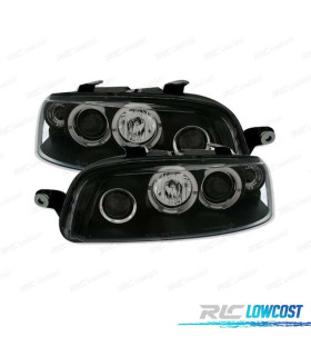 FARI PER FIAT PUNTO 99-03 ANGEL EYES FONDO NERO