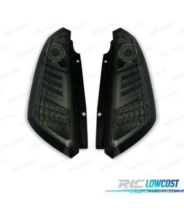 FANALI PER FIAT GRANDE PUNTO 05-09 LED FONDO CROMATO FUMÉ