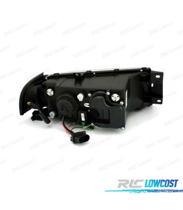 FARI PER SKODA OCTAVIA 01-04 LUCE DIURNA A LED FONDO CROMATO