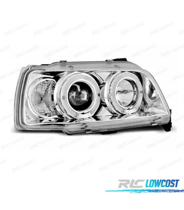 FARI PER RENAULT CLIO 90-95 ANGEL EYES FONDO CROMATO