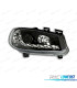 FARI PER RENAULT MEGANE 02-05 LUCE DIURNA A LED FONDO NERO