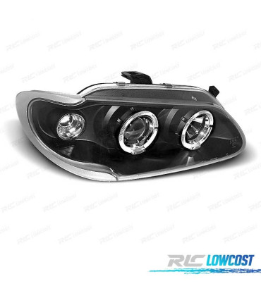 FARI PER RENAULT MEGANE 96-99 ANGEL EYES FONDO NERO