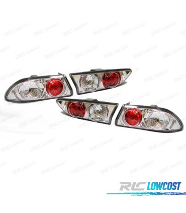 FANALI ALFA ROMEO 156 97-07 FONDO CROMATO