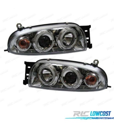 FARI FORD FIESTA 95-99 ANGEL EYES FONDO CROMATO