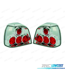 FANALI VOLKSWAGEN VW GOLF 3, 91-97 FONDO CROMATO LEX