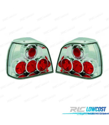 FANALI VOLKSWAGEN VW GOLF 3, 91-97 FONDO CROMATO LEX