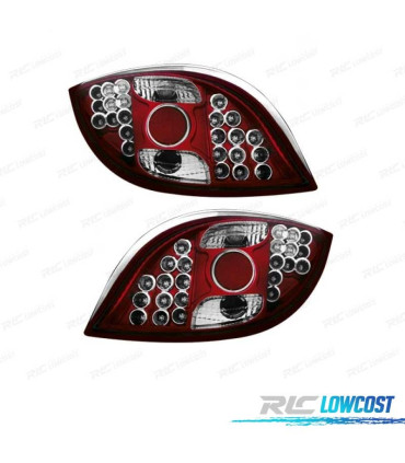 FANALI FORD KA 96-08 LED FONDO ROSSO