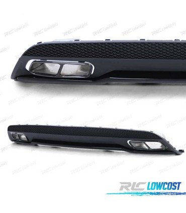 DIFFUSORE MERCEDES CLASSE A W176 AMG 12-15 + TERMINALI DI SCARICO