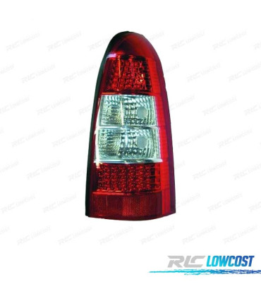 FANALI OPEL ASTRA G CARAVAN 97-04 LED ROSSO CROMATO