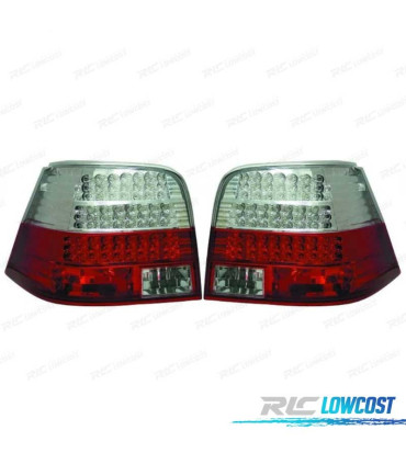 FANALI VOLKSWAGEN VW GOLF 4 97-03 LED ROSSO CROMATO