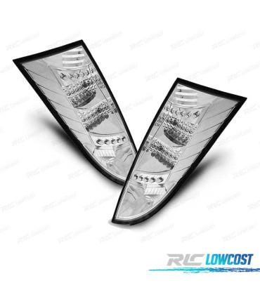 FANALI FORD FOCUS MK1 98-04 LED SFONDO CROMATO