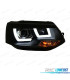 FARI VOLKSWAGEN VW TRANSPORTER T5 10-15 TUBE LIGHT FONDO NERO