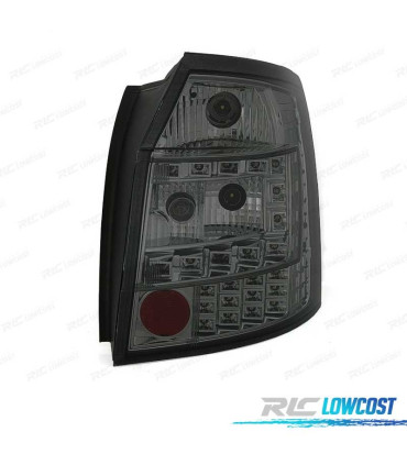 FANALI AUDI A4 B6 AVANT 01-04 LED FONDO CROMATO AFFUMICATO